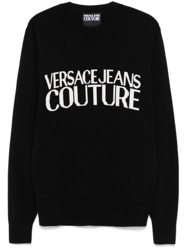 Pull à logo en intarsia - Versace Jeans Couture - Modalova