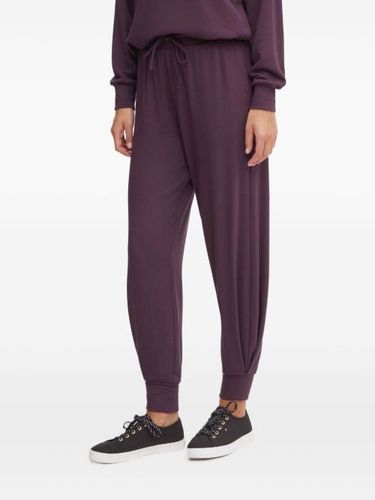 Pantalon de jogging brodé à lien de resserrage - Emporio Armani - Modalova