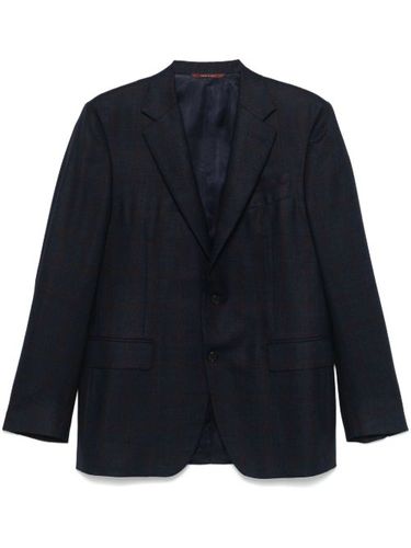 Canali blazer à carreaux - Bleu - Canali - Modalova