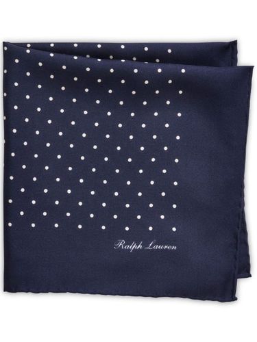 Carré de poche en soie à pois - Ralph Lauren Purple Label - Modalova