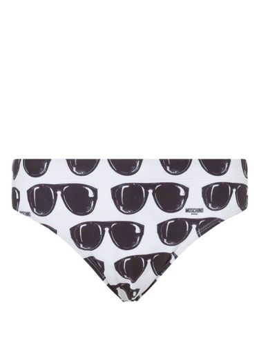 Slip de bain à imprimé graphique - Moschino - Modalova
