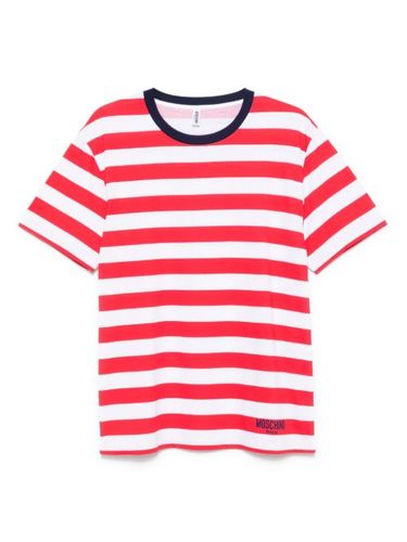 Moschino t-shirt à rayures - Rouge - Moschino - Modalova