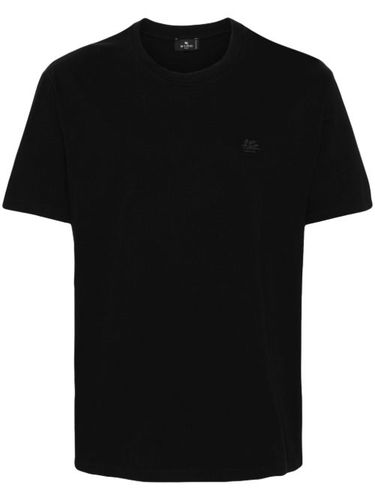 T-shirt à logo Pegaso brodé en coton - ETRO - Modalova