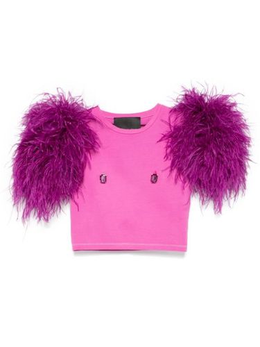 T-shirt à détails de plumes - Loulou - Modalova