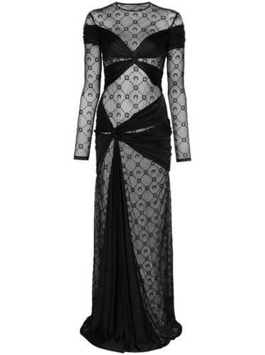 Robe longue drapée en jersey - Marine Serre - Modalova