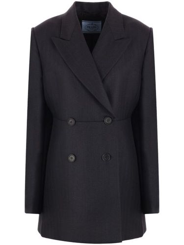 Blazer en laine à boutonnière croisée - Prada - Modalova