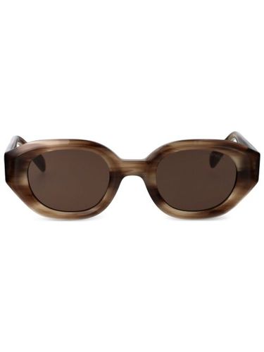 Lunettes de soleil à monture ronde - Emporio Armani - Modalova