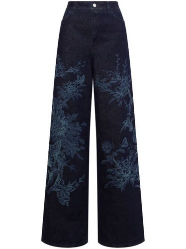 Jean à fleurs - Alberta Ferretti - Modalova