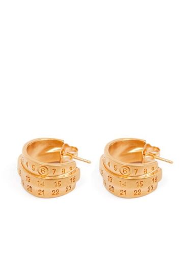 Boucles d'oreilles à triple logo - MM6 Maison Margiela - Modalova