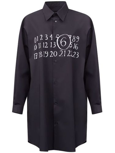 Robe-chemise à numéro signature - MM6 Maison Margiela - Modalova