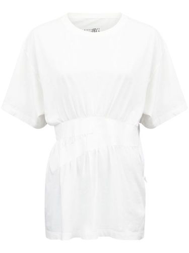 T-shirt à bande contrastante - MM6 Maison Margiela - Modalova