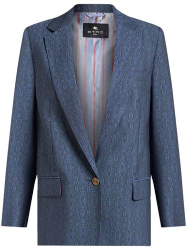 ETRO blazer en laine - Bleu - ETRO - Modalova