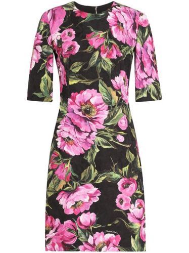 Robe courte à fleurs - Dolce & Gabbana - Modalova