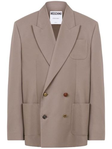 Blazer à boutonnière croisée - Moschino - Modalova