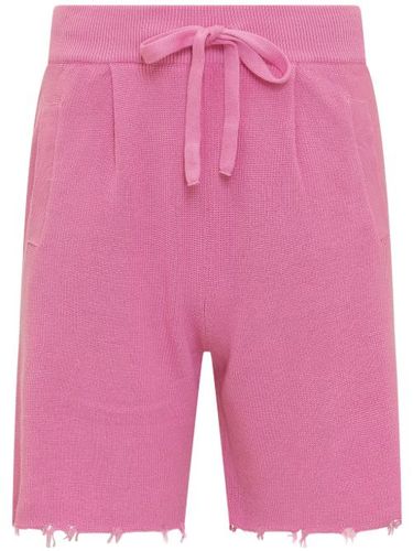 Laneus short à bords francs - Rose - Laneus - Modalova