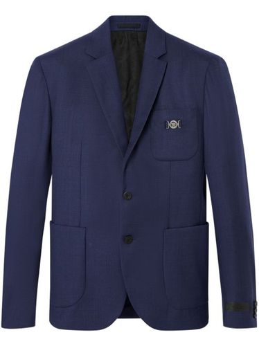 Blazer en laine à simple boutonnage - Versace - Modalova