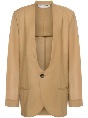 Blazer à design sans revers - Philosophy Di Lorenzo Serafini - Modalova