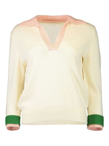 Pull colour block à col v - Oscar de la Renta - Modalova