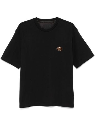 Prada t-shirt à patch logo - Noir - Prada - Modalova