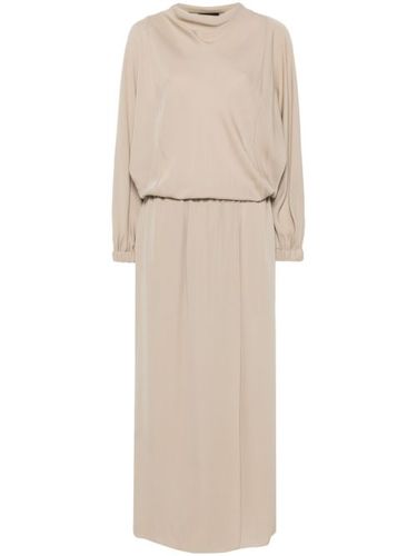 Robe en soie à coupe mi-longue - Giorgio Armani - Modalova