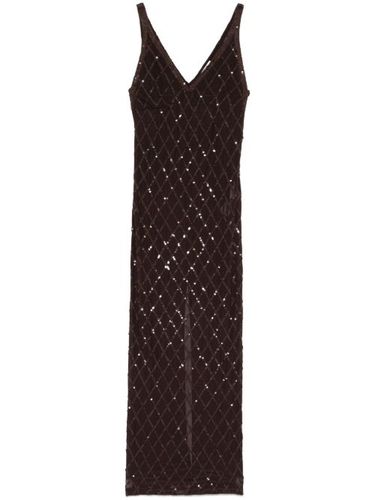 Robe mi-longue à sequins - P.A.R.O.S.H. - Modalova