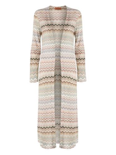 Cardigan mi-long à motif zigzag - Missoni - Modalova