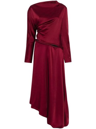 Robe mi-longue à bords passepolés - Victoria Beckham - Modalova