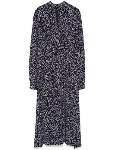 Robe mi-longue à imprimé zébré - Karl Lagerfeld - Modalova