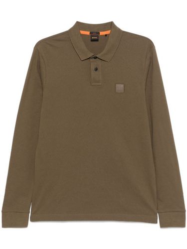 BOSS polo à patch logo - Vert - BOSS - Modalova