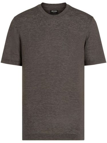 Zegna t-shirt Oasi Lino - Marron - Zegna - Modalova