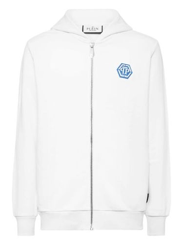Hoodie zippé à logo imprimé - Philipp Plein - Modalova