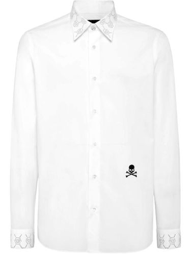 Robe mi-longue à motif monogrammé - Philipp Plein - Modalova