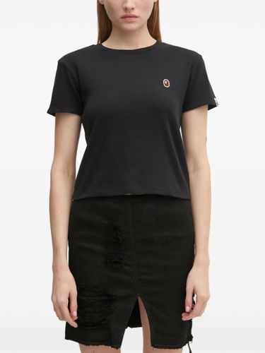 T-shirt crop à logo brodé - A BATHING APE® - Modalova