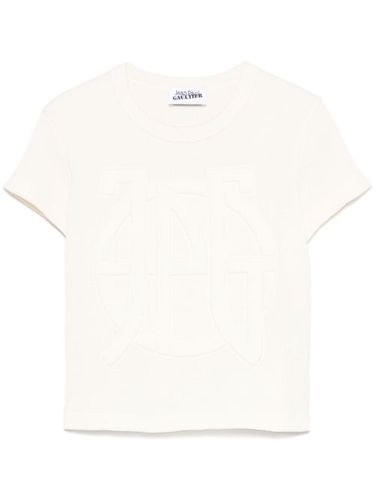 T-shirt gaufré à logo embossé - Jean Paul Gaultier - Modalova