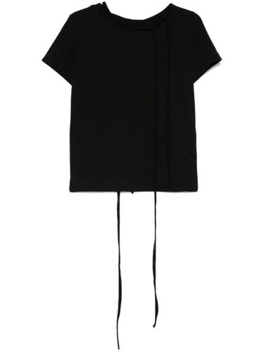 T-shirt à détail noué - Yohji Yamamoto - Modalova