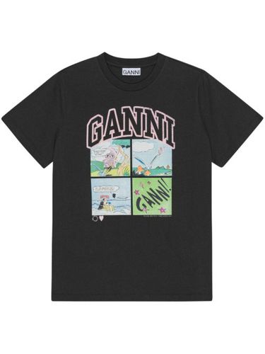 GANNI t-shirt imprimé - Noir - GANNI - Modalova
