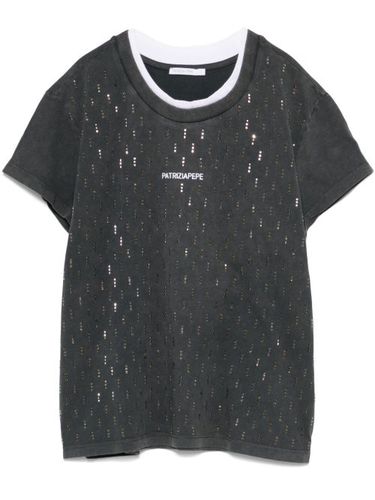 T-shirt à détails de clous - Patrizia Pepe - Modalova