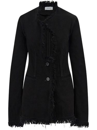 Ferragamo blazer à franges - Noir - Ferragamo - Modalova