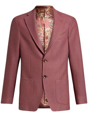 ETRO blazer en coton - Rouge - ETRO - Modalova