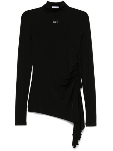 Robe courte à design drapé - Off-White - Modalova