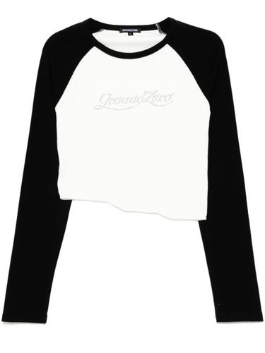 T-shirt à ornements en cristal - Ground Zero - Modalova