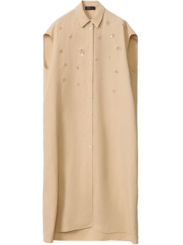 Robe mi-longue à ornements de sequins - Fabiana Filippi - Modalova