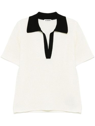 Jil Sander polo en maille - Blanc - Jil Sander - Modalova