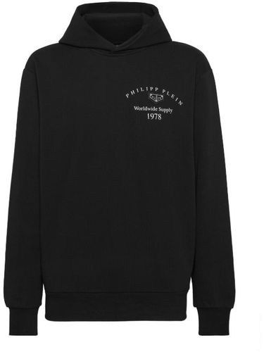 Hoodie à plaque logo - Philipp Plein - Modalova