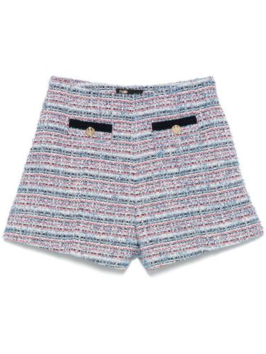 Maje short en tweed - Bleu - Maje - Modalova
