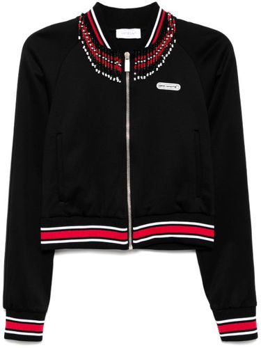 Veste zippée à patch brodé - Off-White - Modalova