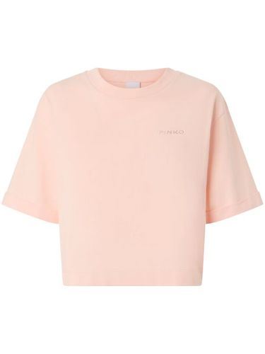 PINKO t-shirt à logo brodé - Rose - PINKO - Modalova