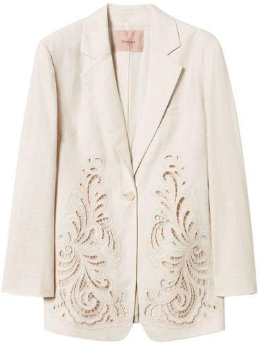 TWINSET blazer à broderies - Blanc - TWINSET - Modalova