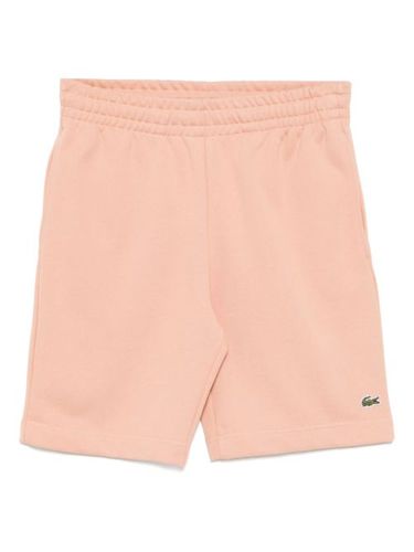 Lacoste short en polaire - Rose - Lacoste - Modalova