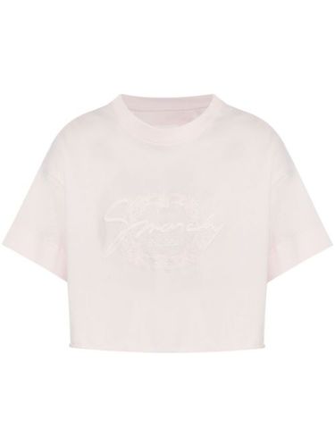 T-shirt en coton à coupe crop - Givenchy - Modalova